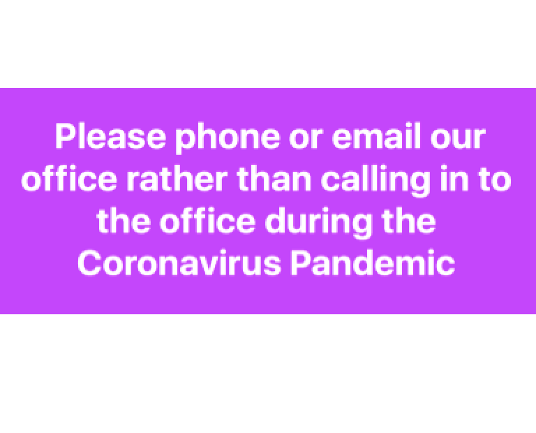 Coronavirus Care at our Offices